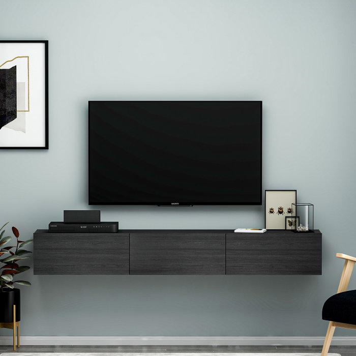 Hanah Home Soporte para TV Terra Negro Hanah Home Soporte para TV Terra Negro